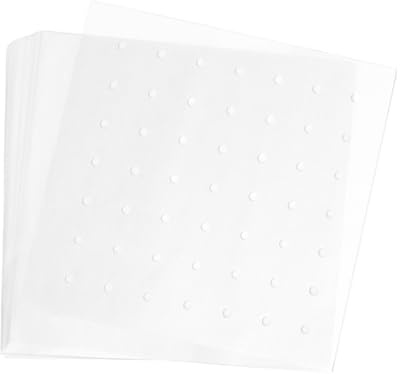 ZRUEWOT 120 stycken varmluftsfritös bakplåtspapper för varmluftsfritös 25 × 25 cm räkna luftfryer bakpapper luftfryer papper för Ninja Combi 12-i-1 multikokare ångkokare, bambuångare, ugn