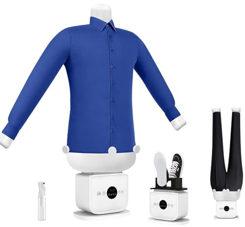 HENGCMM Fer à Repasser Compact pour Les Voyages, Repasseur de Chemises Portable, Accessoire pour Mannequin de Repassage et Séchage, Spéciale Séchage et Repassage Pantalon A