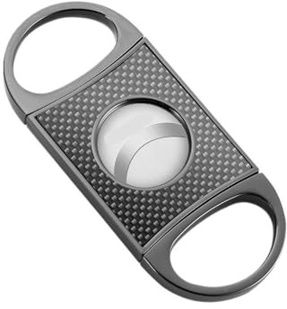 VYSLZ Coupe-cigare, ciseaux à motifs en acier inoxydable avec interrupteur mécanique, trancheuse portable en métal (A)