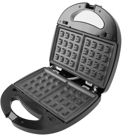 HEEPDD Sandwichera Eléctrica 8 en 1, Panini Press Grill Waffle Iron Set Máquina de Desayuno con Control Automático de Temperatura para Gofres Panini Donuts Tortillas (Enchufe europeo 220V)