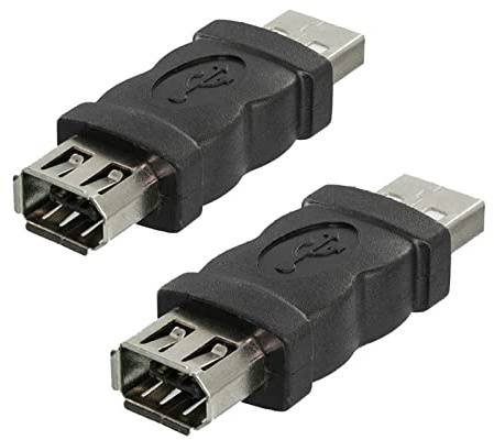 eightNice Firewire IEEE 1394 6 Pin Female to USB Male Adaptor Convertor（2pcs）