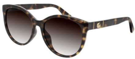 GUCCI Womens GG0636SK-002 56 Woman Injection Sunglasses, Havana-Havana-Brown