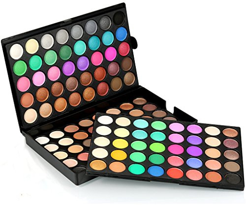 Lidschatten Palette 120 farben Schminkkoffer mit Schminke - Bunte Lidschatten Palette Schminkset Frauen Makeup Sets Matte Lidschatten Palette für Profi-und Tägliche