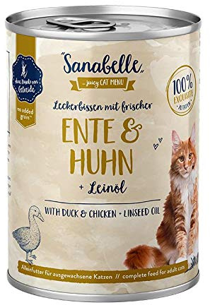 Sanabelle med anka och kyckling | 6 x 400 g kattmat våt
