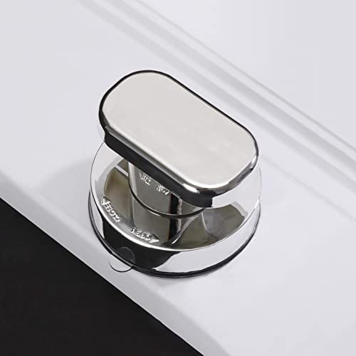 KAFENDA Mini Strong Suction Glass Mirror Door Handle Bathtub Shower Drawer Bathroom Door Refrigerator Non-Porous Suction (Silver)