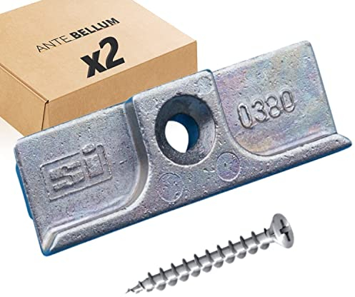 Siegenia TS tipo 380 anche 0380 A0380 con materiale di fissaggio Ante Bellum® (2 unità)