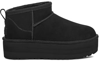 UGG Women's Classic Ultra Mini Platform Boot, Black, 8