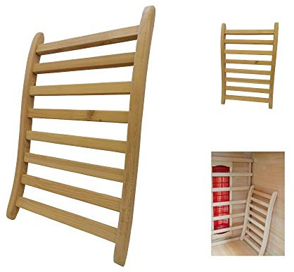 LinJa ergonomische Rückenlehne Sauna Infrarotkabine Wärmekabine Saunazubehör Holz
