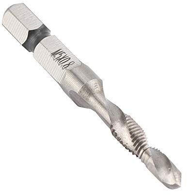 Watris Veiyi M5 Kegelbohrer, Gewindebohrer Bohrer, M5 HSS 1/4 Sechskantgriff-Verbundbohrer Geeignet zum Bohren, Gewindeschneiden, Schneiden auf weichem Metall, Aluminiumplatte, Eisen (M5 x 0.8)