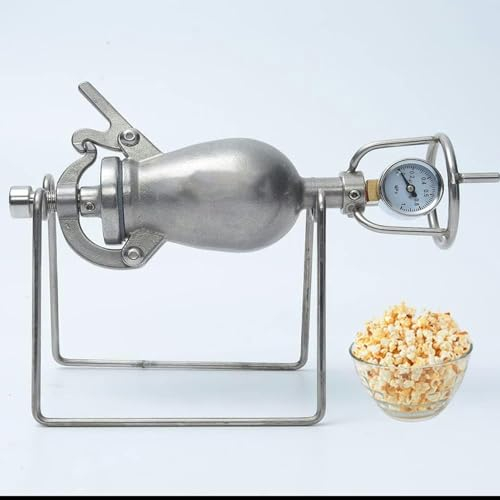 Hand Popcorn Machine, Retro Mini Popcorn Maker, Stovetop Popcorn Popper, Hand Cannon Food Amplifier for Family Gathering Party Fun
