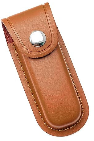 Haveratio Leathers Knife Pouches Handmade Knife Holsters Belt Loop Case Holder Bag Folding Knife Sheath for Cutting Tool Carriers