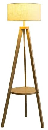 MKYOKO Lampadaire trépied en bois lampadaires de salon avec table lampe sur pied haute lampe de lecture lampadaire chambre bureau lampe sur pied