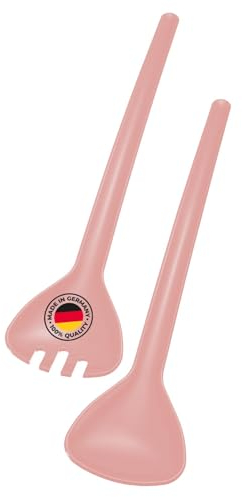 Westmark Salat-/Servierbesteck, 2-teilig, Länge: 26,6 cm, Kunststoff, Traditionell, Farbe: Rosa, 2090227P