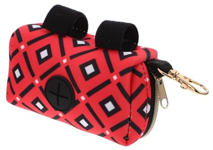 Hohopeti Portable Poop Bags Carrier and Puppy Poop Organizer Made of Sturdy Polyester, Easy to Attach and Safe to Use, for Outdoor Dog Walks and Can be Connected to Handbag
