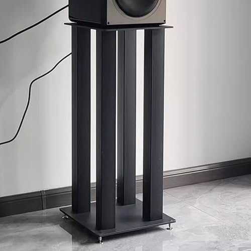 Stereo Stand for Shockproof, Floor Standing Bookshelf Speaker Stands, Long Service Life Studio Speaker Stand for Store Theater(40x40x30cm/15.7x15.7x11.8in)