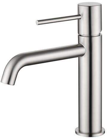 IMEX BDM039-1NQ MONZA Grifo Monomando de Lavabo Color Níquel Cepillado