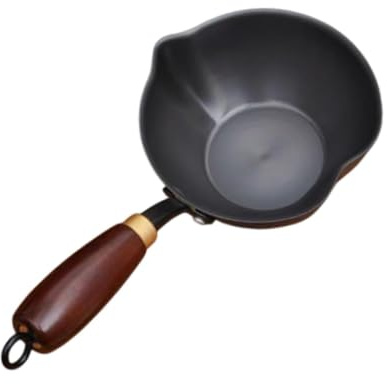 F Fityle Hot Oil Pan Pancake Pot Heart Shaped Iron Nonstick Fried Egg Pan Saucepan for All Stovetops Household Reheating Soup Kitchen