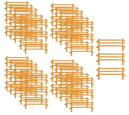 MERIGLARE 60Pcs Miniatur Bauernhof Zaun Spielset Corral Fechten Panels für Fee Garten