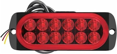 luoliang Dritte Bremsleuchte Dritte hoch montierte Bremsleuchte, Bremslicht für Motorrad, 12 V, Bremslicht hinten, dritte Bremsleuchte für LKW-Anhänger, Wohnmobil, Van, Buslampe