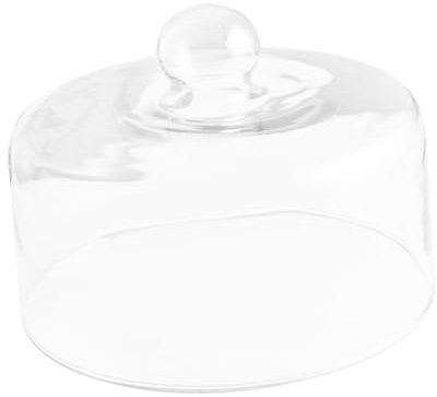TOPBATHY Food Cover Round Cake Stand Cover Glass Dessert Dome Lid for Party Protection
