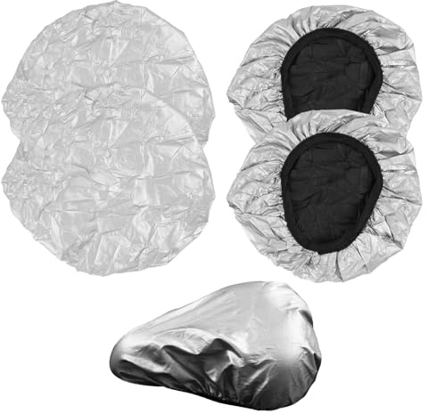 Lot de 4 Housses de Selle de Vélo Universelles - 100% Imperméables, Protection UV et Anti-Saleté, Idéales pour VTT, BMX, Vélo de Route et Trekking - Matériau Durable et Léger，Sécurité et durabilité