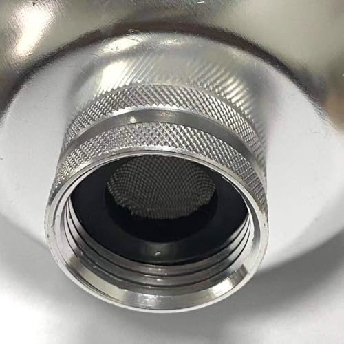 Gdfnmogo 2 cabezales de aspersor de aluminio para mangueras de jardín, boquillas de riego de zona de raíz suave para árboles, arbustos y macizos de flores, metal inoxidable, hembra de 3/4 pulgadas