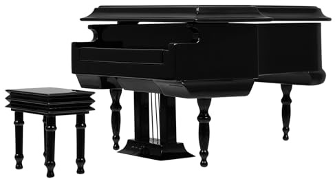 VALICLUD 1pezzi Scatola Musicale Carillon Decorativo da Tavolo Ornamento Carillon Creativo Forma di Pianoforte Portatile Regalo per Festa e Compleanno
