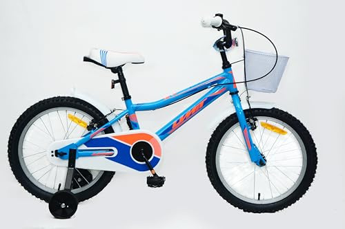 DEPORBIKES Bicicleta 18 Pulgadas niña | Bicicleta niña 6-8 años + Frenos V-Break + Estabilizadores + Cuadro Acero | Segura y Resistente
