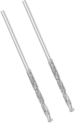 ROWORKX 5Pcs 2mm Diamond Twist Drill Bit – Diamond Tipped Micro Drill Bit Set – Rotary Tool Drill Bits for Glass Wood Jade Stone Tile and Jewellery Crafting