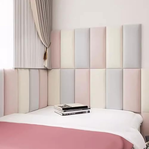 Protection Murale Anti-Collision 3D pour Enfants, Panneaux muraux rembourrés pour Chambre, tête de lit autocollante, 2 Autocollants muraux épais pour Chambre d'enfant avec Tatami, réutilisab