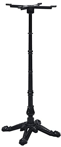Hoopleep Heavy Duty Cast Iron Bistro Table Leg, Black 52x52x108 cm, Industrial Style, Sturdy Support for Workbench, Garage, and Woodworking Projects