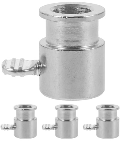VICASKY Lot de 4 Butées de Tige pour Rôtissoire Barbecue à Gaz en Acier Chromé, Accessoires pour Barbecue D'extérieur, Porte-tiges de Rôtisserie Robustes pour Cuisson Homogène et Stable