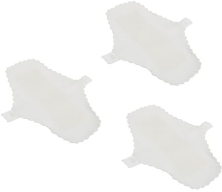 Assorbenti Menstruali Lavabili in Cotone Bianco, 3 Pezzi per Donne | Strato, Riutilizzabili e Confortevoli, Adatti a Ragazze e Donne, Stile Elegante