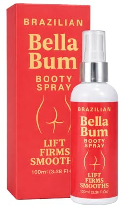 Bella Bum Butt Spray liftant et raffermissant (huile gel crème) pour une apparence plus lisse des fesses ressemblant à un modèle