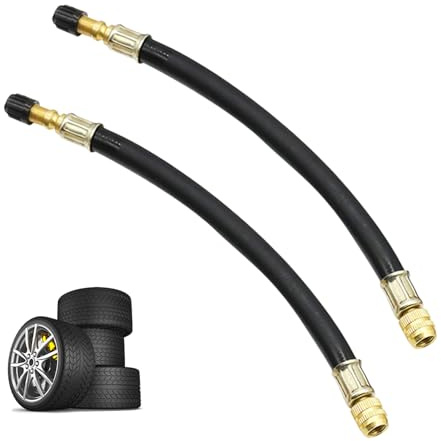 2 Stk Ventilverlängerung Autoventil,Autoventil Verlängerung,Reifenventilverlängerung,Ventil Verlängerung 210mm,Flexible Tire Valve Extenders,Reifenventil Verlängerung Adapter für Auto Motorrad Fahrrad