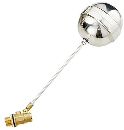 Vanne À Flotteur En Métal DN15 DN20 DN25 Réservoir D'eau Froide Et Chaude Niveau De Liquide 1/2 3/4 Corps Laiton Toilette Livraison Directe Fonctionnement Fiable(DN25)