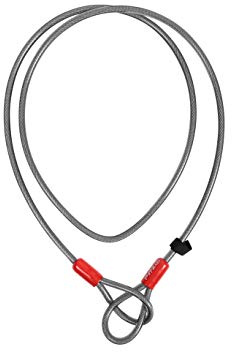 Zéfal K-Traz Câble, Câble Antivol Vélo 120 cm ou 220 cm - Complément Antivol - 2 boucles - Pour Sécuriser Roues, Selle, Accessoires ou plusieurs vélos, Noir