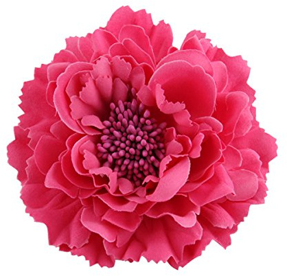 Ansteckblume, Haarblume Haarschmuckin vielen Farben, Haarblüte mit Haarclip und Sicherheitsnadel Rosa