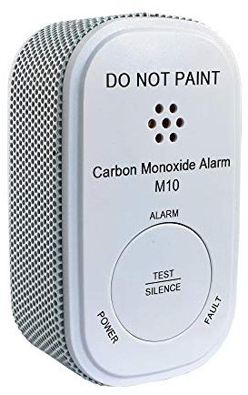 NEMAXX® 1-Pack M10 Mini CO-Warnmelder – Kompakter Kohlenmonoxid-Melder mit Figaro-Sensor [10 Jahre Batterie] – Zertifiziert nach EN 50291-1 – Lauter 85 dB Alarm, LED-Anzeige & Test-/Silence-Funktion