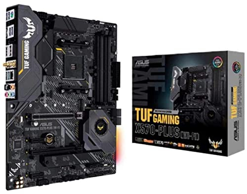 ASUS TUF Gaming X570-Plus (Wi-Fi) Mainboard Sockel AM4 (Ryzen 3000 kompatibel, ATX-, PCIe 4.0, DDR4, USB 3.2, Aura Sync)