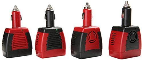 Lorsoul Coche inversor de la energía 75W USB DC 12V a 220V AC Adaptador convertidor de teléfono portátil Cargador de mechero de Coche