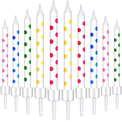 BBTO 50 Stück Geburtstag Kuchen Topper Dekorationen in Haltern für Geburtstag Hochzeit Party Zubehör, 5 Farben