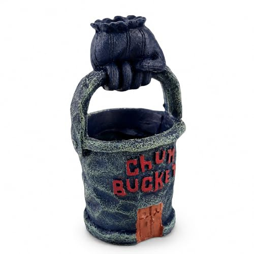 SALUTUYA Aquarium Ornament, Kunstharz Eimer Ornament Dekoration Aquarium Simulation Landschaftsbau Aquarium Zubehör für Wassertiere zu züchten, Spielen und Ruhe, 3,1 x 3,3 x 5,9in