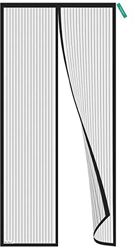 Meet Beauty Fliegengitter Balkontür 95x200cm | Magnet Fliegengitter Tür Ohne Bohren | Schwarzes Insektenschutzgitter für Tür & Balkon, Schützt vor Fliegen, Mücken & Insekten