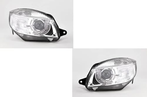 Johns, Scheinwerfer Halogen Front kompatibel zu Skoda Roomster Praktik 06-10 H7 Set L R