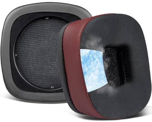 SOULWIT Gel Rinfrescante Cuscinetti Ricambio per Marshall Major I/II/III/IV wireless/cablate Cuffie, per Marshall Major 1/2/3/4 Cuffie, Padiglioni Auricolari in Schiuma Isolamento del Rumore