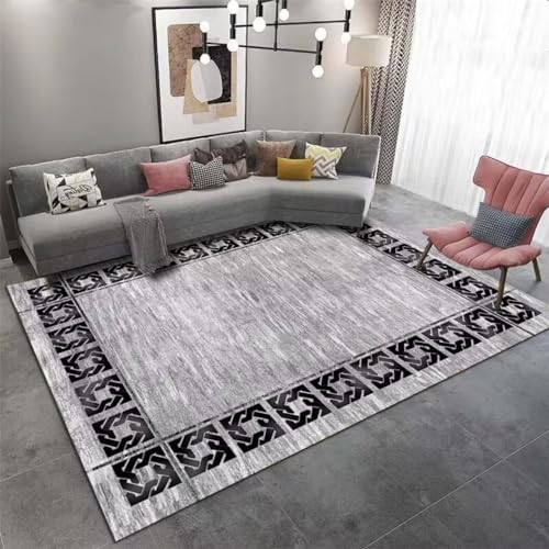 DJHWWD Teppich Auslegeware Outdoor Balkon Rechteckiger Grauer für das Esszimmer, Arbeitszimmer, Schlafzimmer, schmutzabweisend Tatami Rutschfester 180X250CM