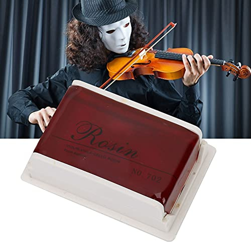 Violino Viola Violoncello Pennello per Colofonia Strumento per la Pulizia di Strumenti Musicali per una Migliore Proiezione e Un'articolazione Chiara Rosso Giallo 36g (Rosso),Accessori per violino