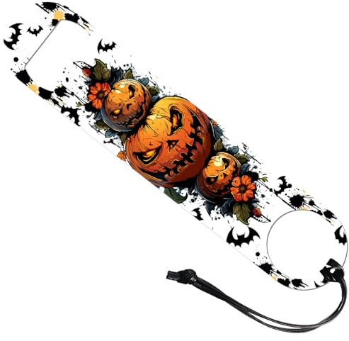 GLOBLELAND - Abrebotellas de calabaza de Halloween, abrebotellas de cerveza de invierno, abrebotellas de barra de acero inoxidable, llave de bar, abrebotellas planas