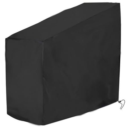Exercise Bike Cover, Upright Cycling Protective Cover Stationary Bike Cover for Indoor & Outdoor, Dustproof Waterproof Fitness Bicycle Cover with Drawstring, Black, 56x49x23 In